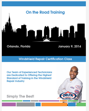 Delta Kits on the road windshield repair Training