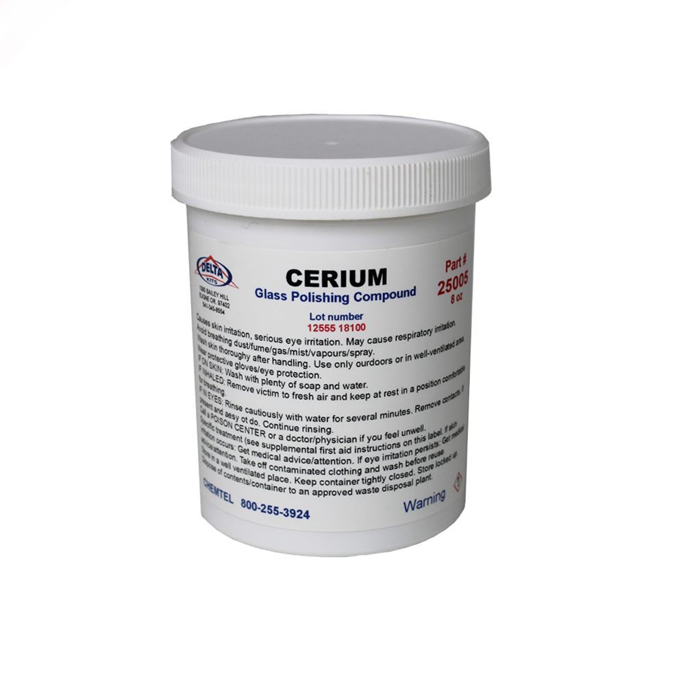 Cerium Oxide Buffing Compound - Glass Scratch Removal - Delta Kits