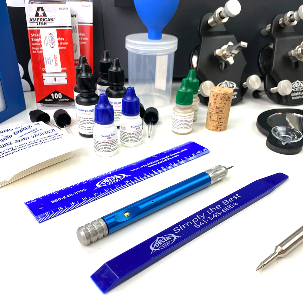 Professional Windshield Repair Kit Repair Auto Glass Chips - Delta Kits