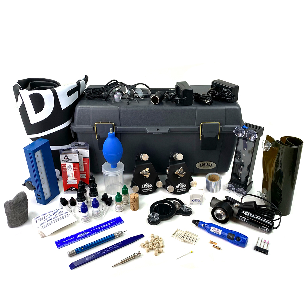 Mobile Windshield Repair Kit Fix Auto Glass Rock Chips- Delta Kits